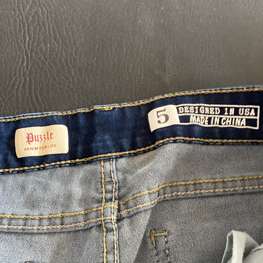 Puzzle strait leg jeans